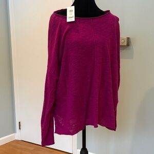 Eileen Fisher NWT Women's Magenta Top XL